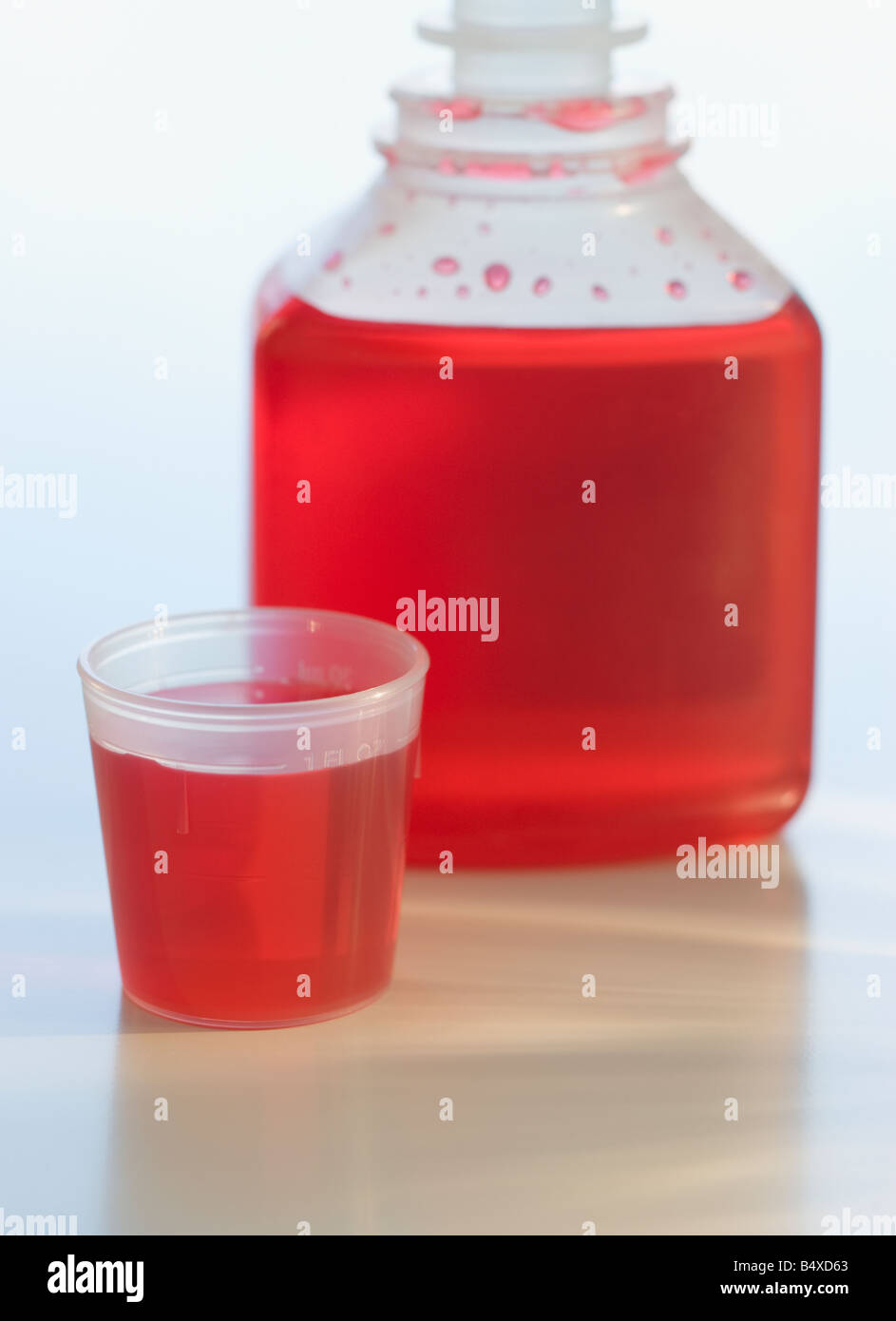 Close up of cough syrup Stock Photo Alamy