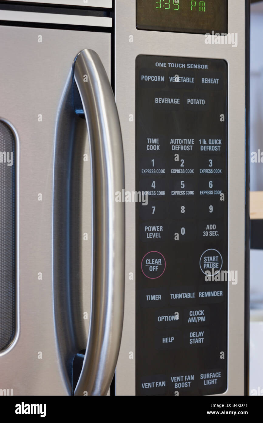Close up of microwave oven Stock Photo