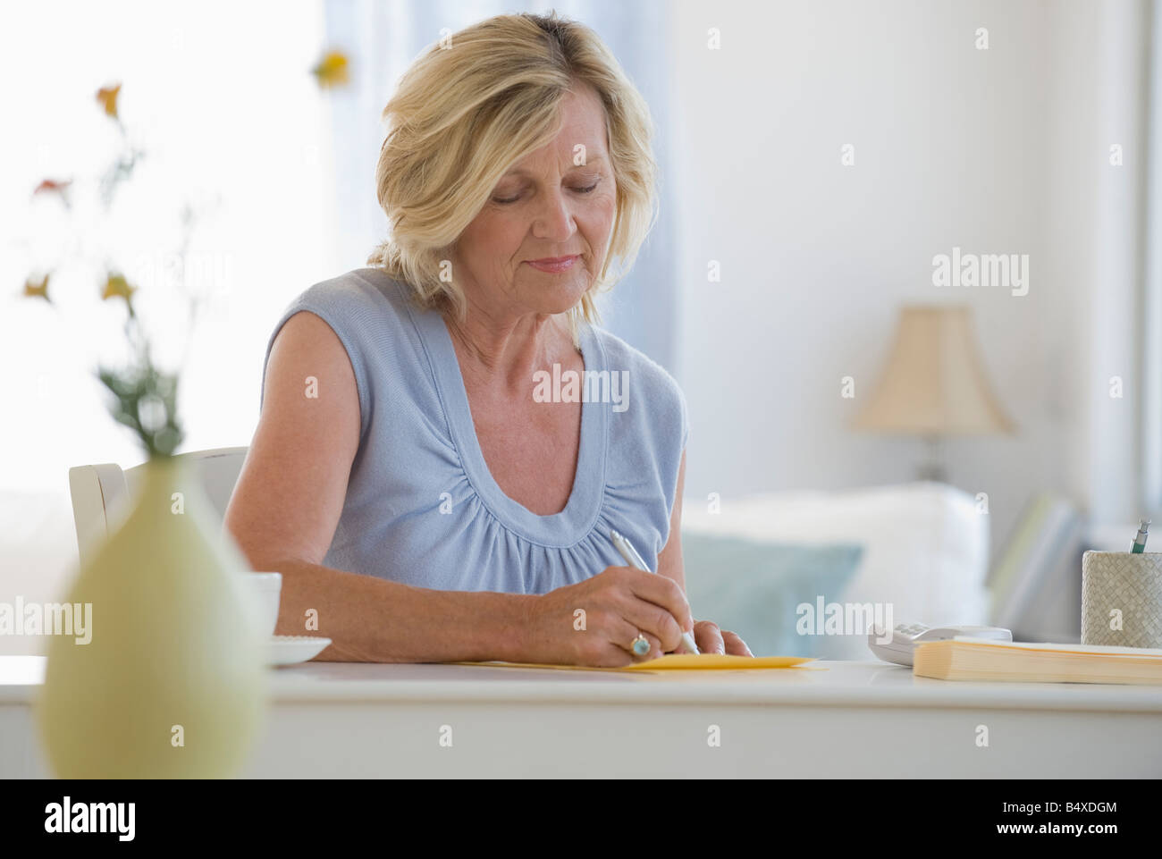Woman Writing A Letter