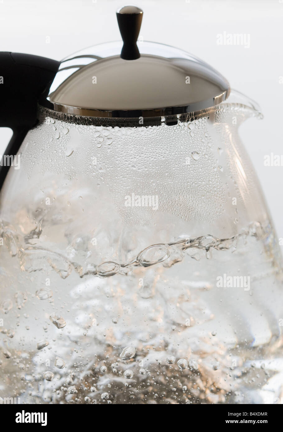 Close up of boiling water in tea pot Stock Photo Alamy