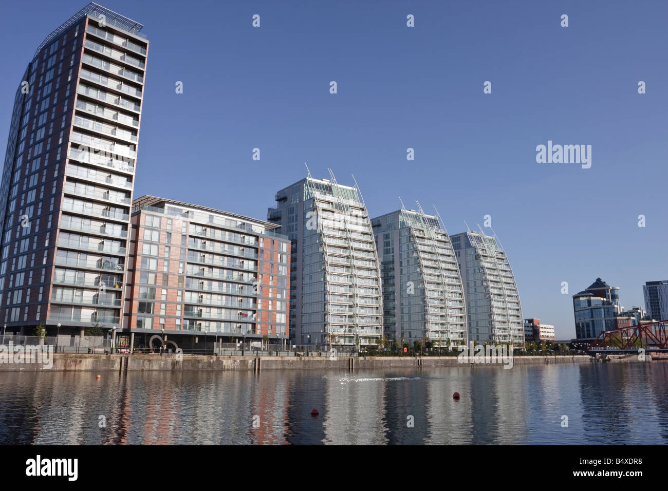 City Lofts and NV Buildings Huron Dock Salford Quays Manchester Stock