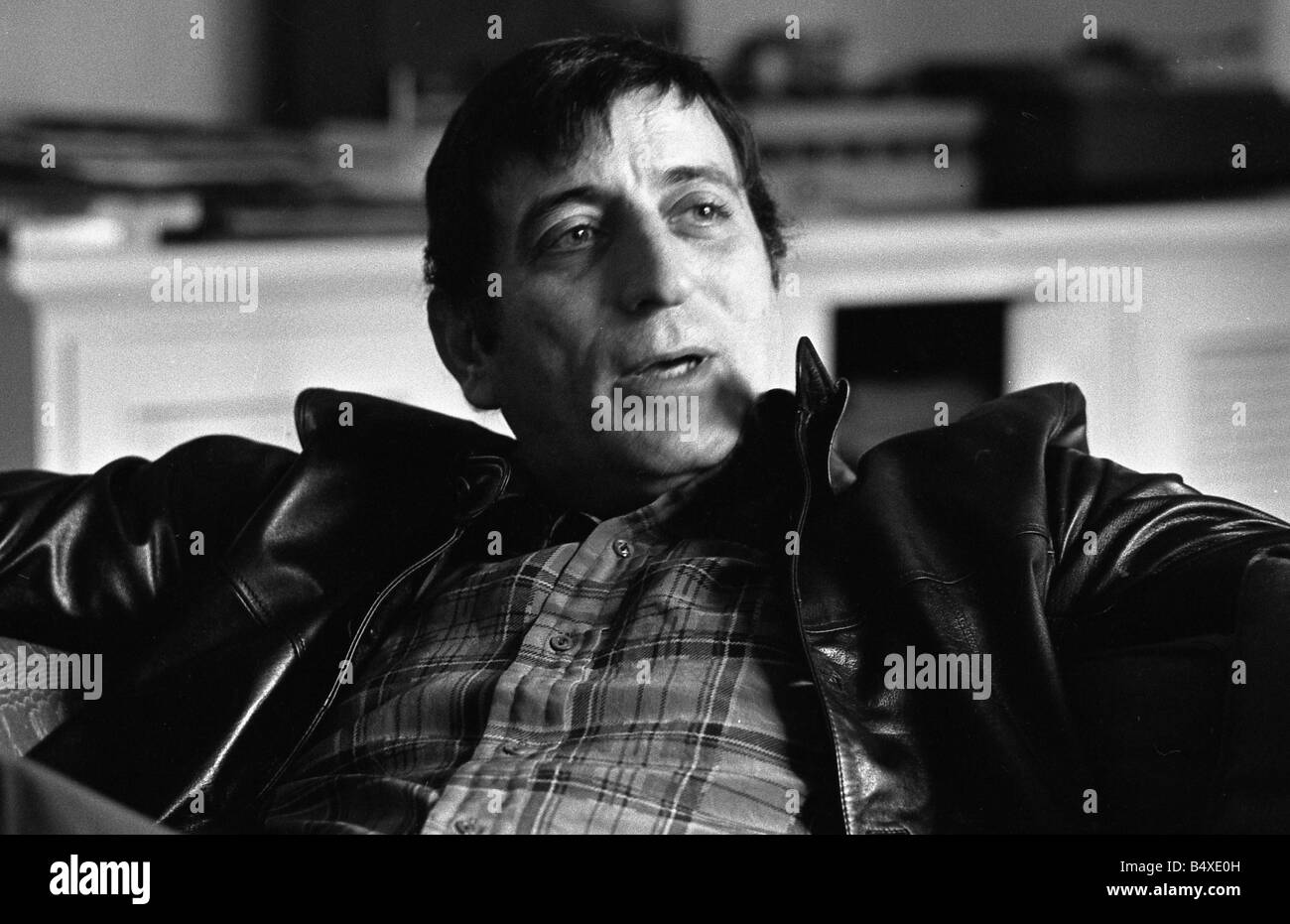 American singer Tony Bennett seen here relaxing in his hotel suite in London March 1973&#13;&#10;Rev 2624 Stock Photo