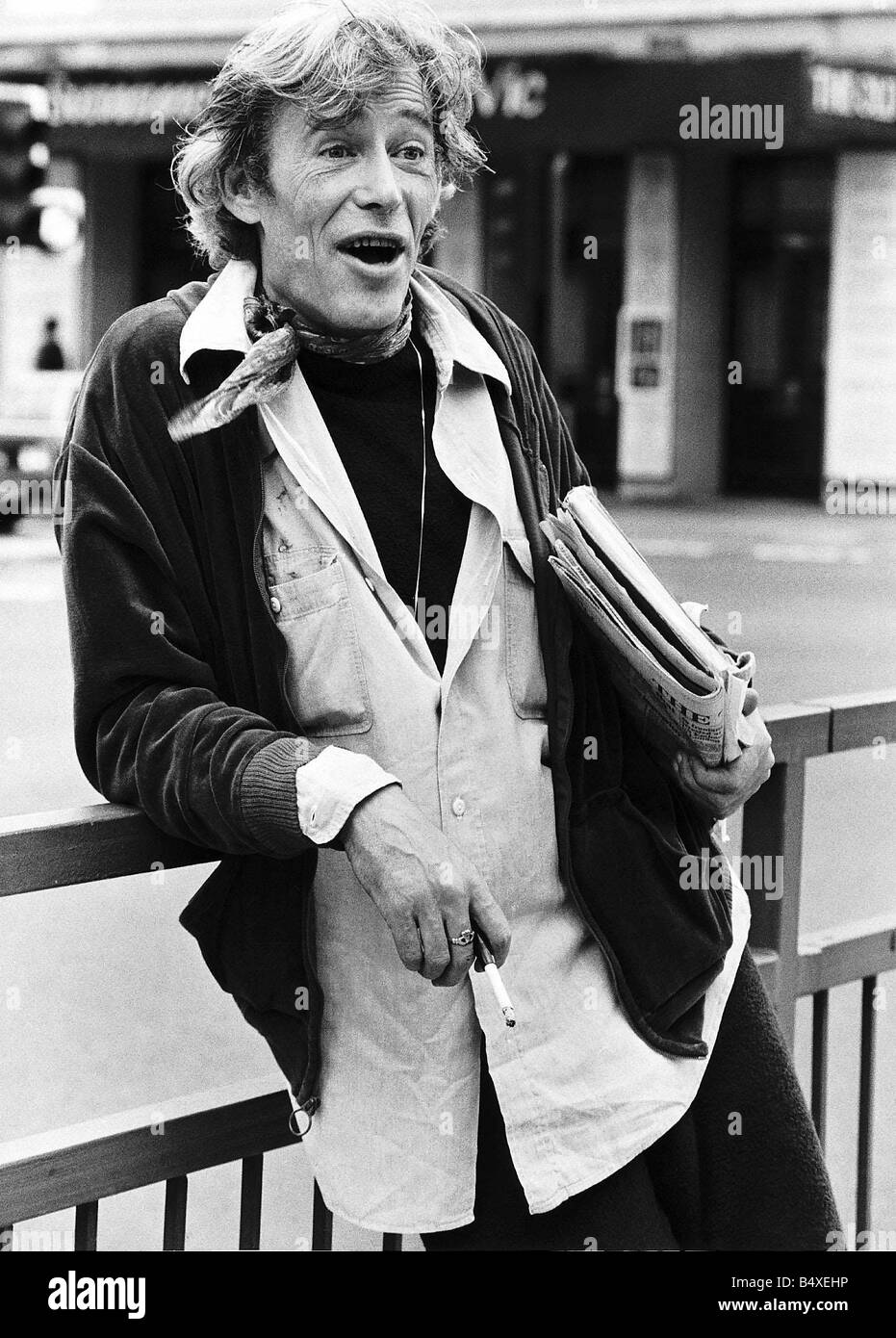 Peter O Toole actor outside the Old Vic theatre in London Stock Photo