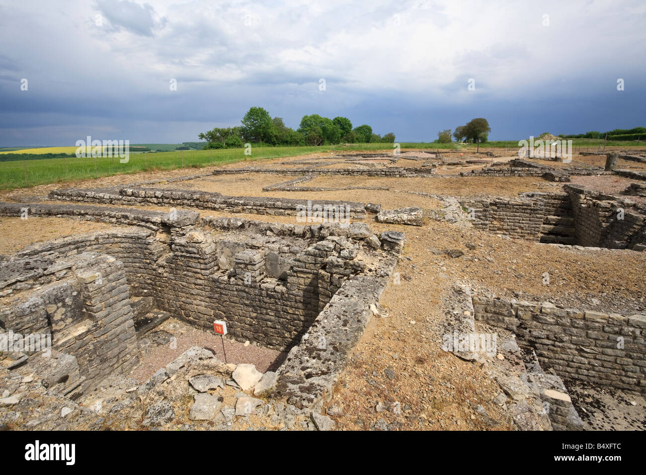 Alésia ancient site Bourgogne Burgundy France Stock Photo