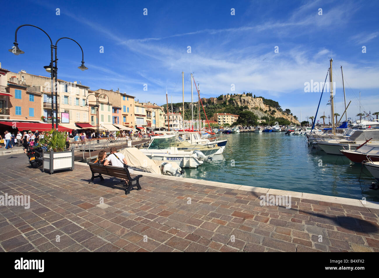 Cassis harbour Côte d Azur France Stock Photo