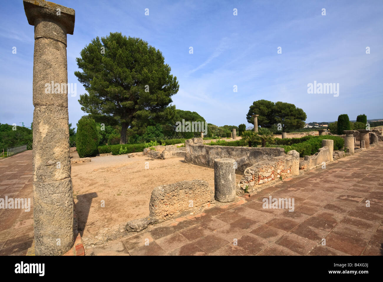 Ancient Roman town of Empúries Catalunya Cataluña Spain Stock Photo