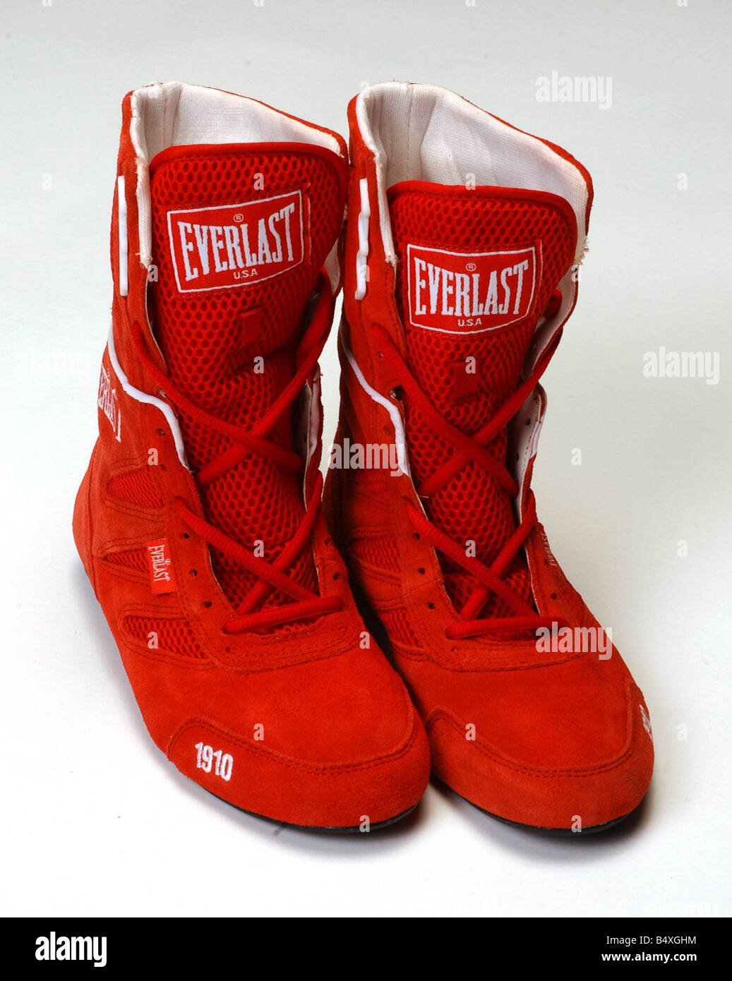 Footwear feature May 2003 Everlast boxing boots Stock Photo - Alamy