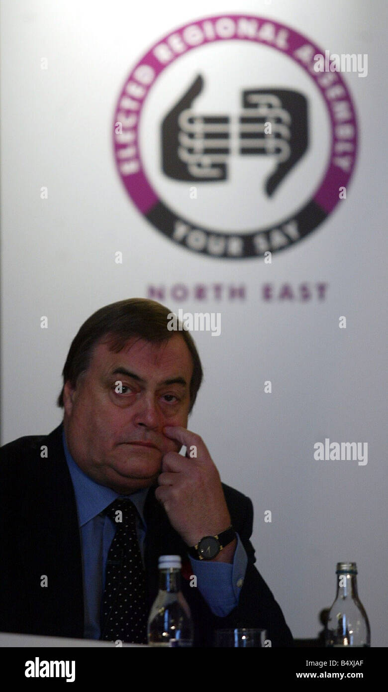 Deputy Prime Minister John Prescott During A Visit To Durham Stock ...