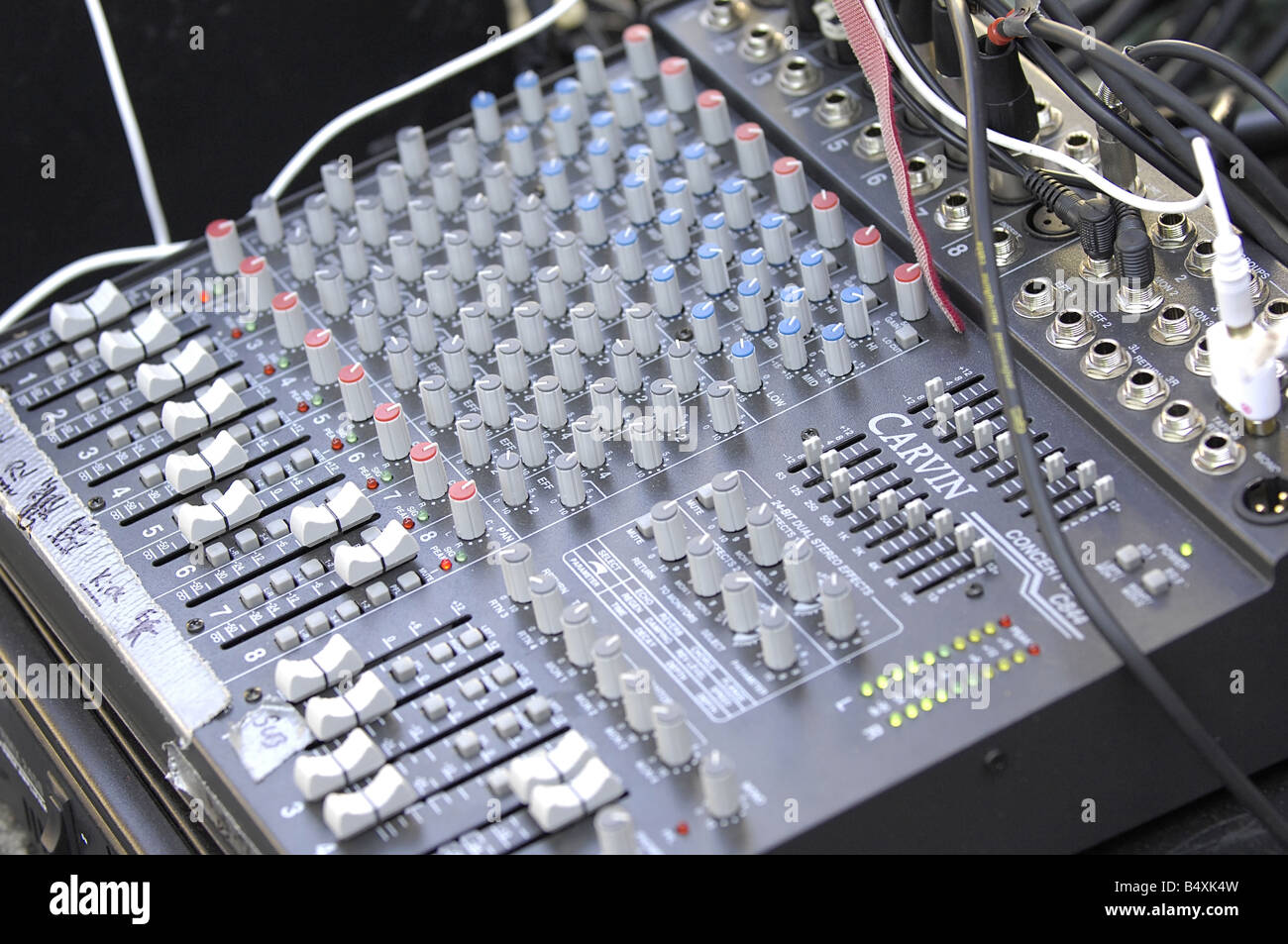 Audio Mixing Board and equipment for live audio concert performance