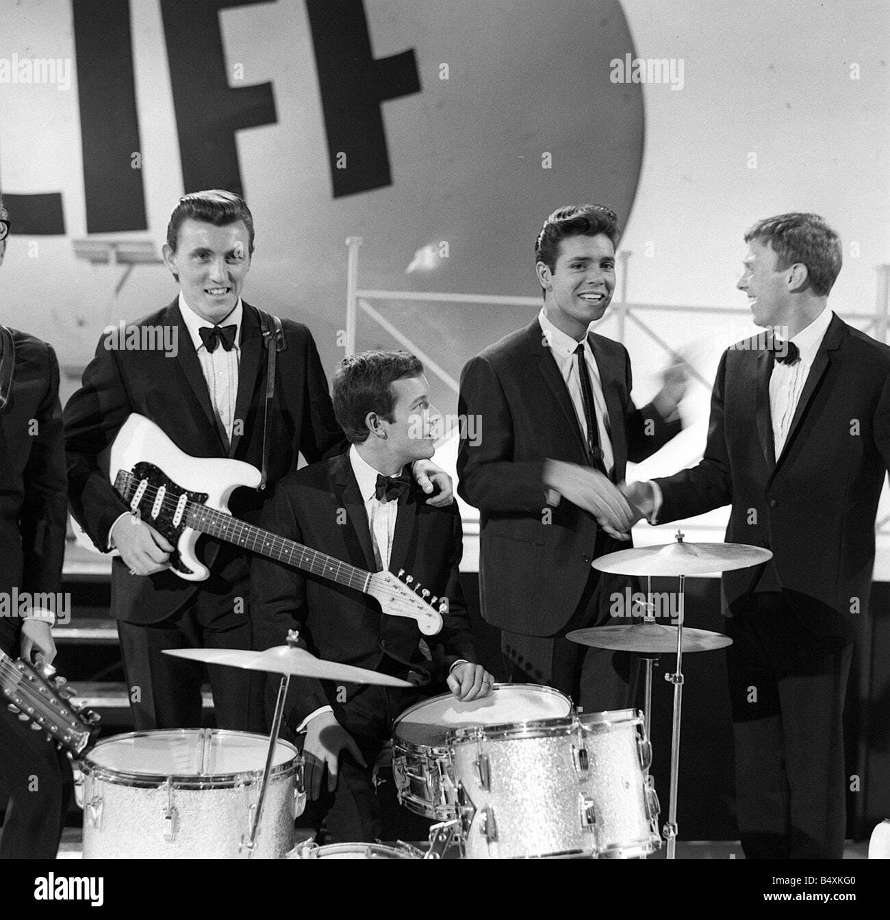 Cliff Richard and the Shadows Dec 1963 Music Stock Photo