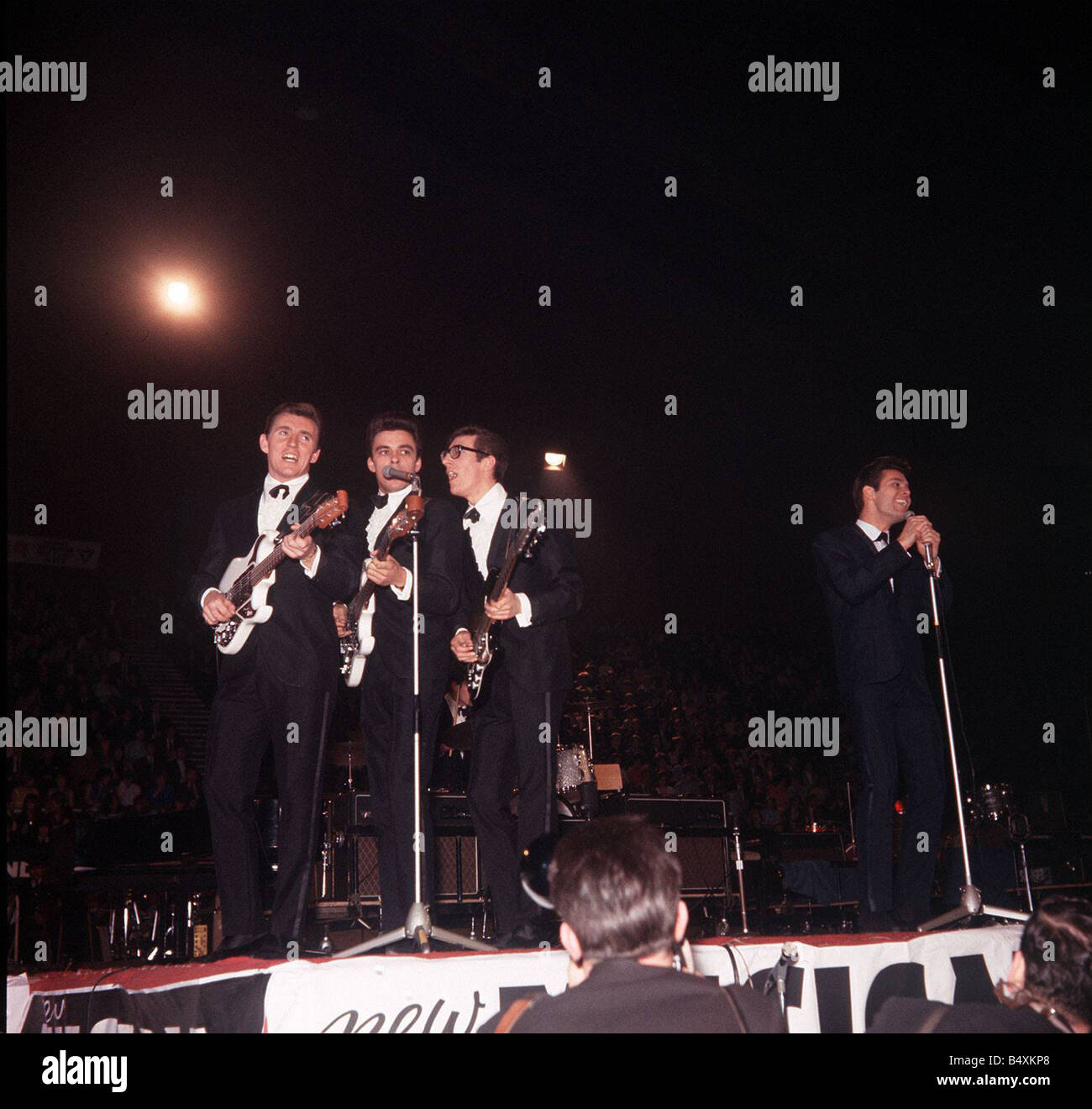 Cliff Richard The Shadows at NME pop festival Music Stock Photo
