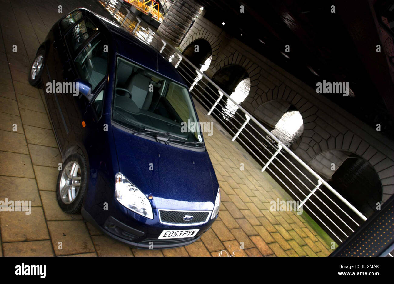 Ford Focus C Max diesel photographed in underpass by the Clyde Glasgow 2003 Stock Photo