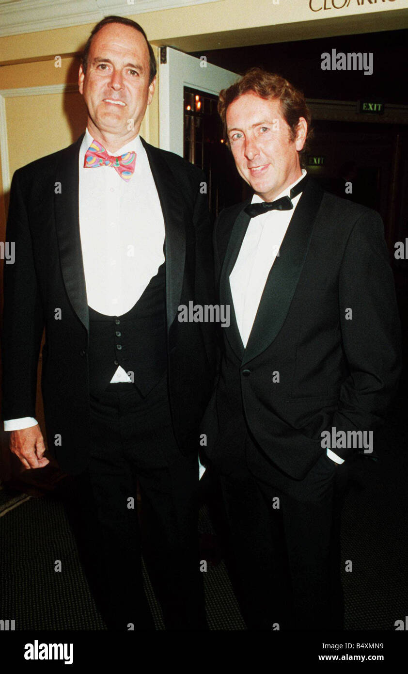 Eric Idle and John Cleese comedy actors 1991 Stock Photo