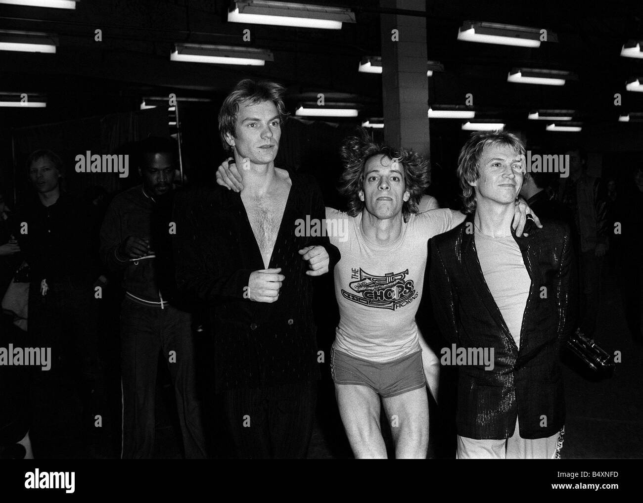 The Police on tour in America 1980 Sting with Andy Summers and Stewart  Copeland Stock Photo - Alamy