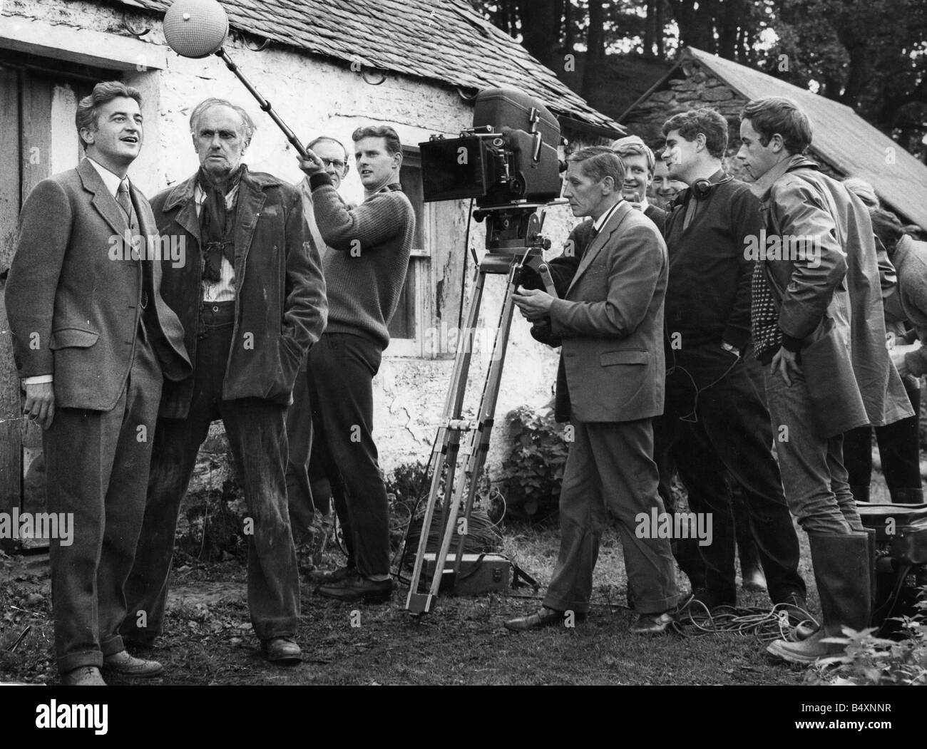 Bill Simpson left seen here with John Laurie filming a scene for the