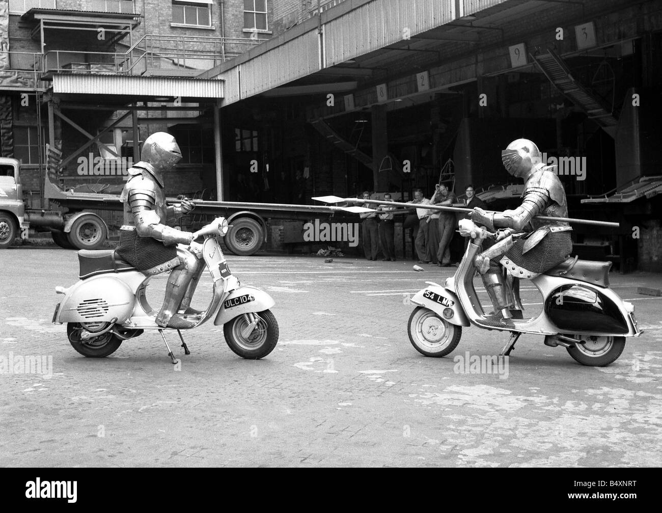 Knights of the road Ray Cart and Anthony Bassadome members of the Vespa