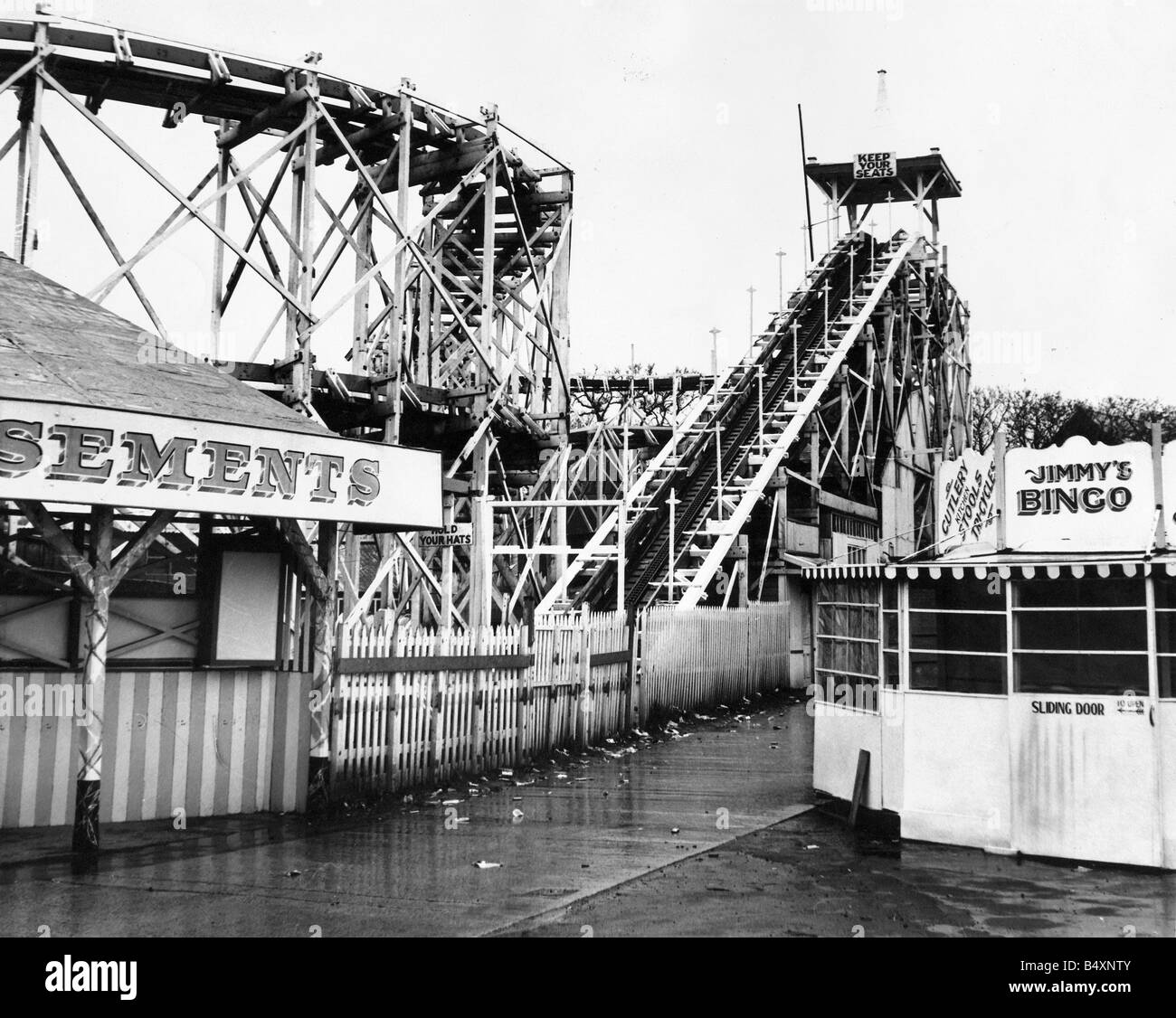 The Spanish City amusement park in Whitley Bay the rollercoaster Stock