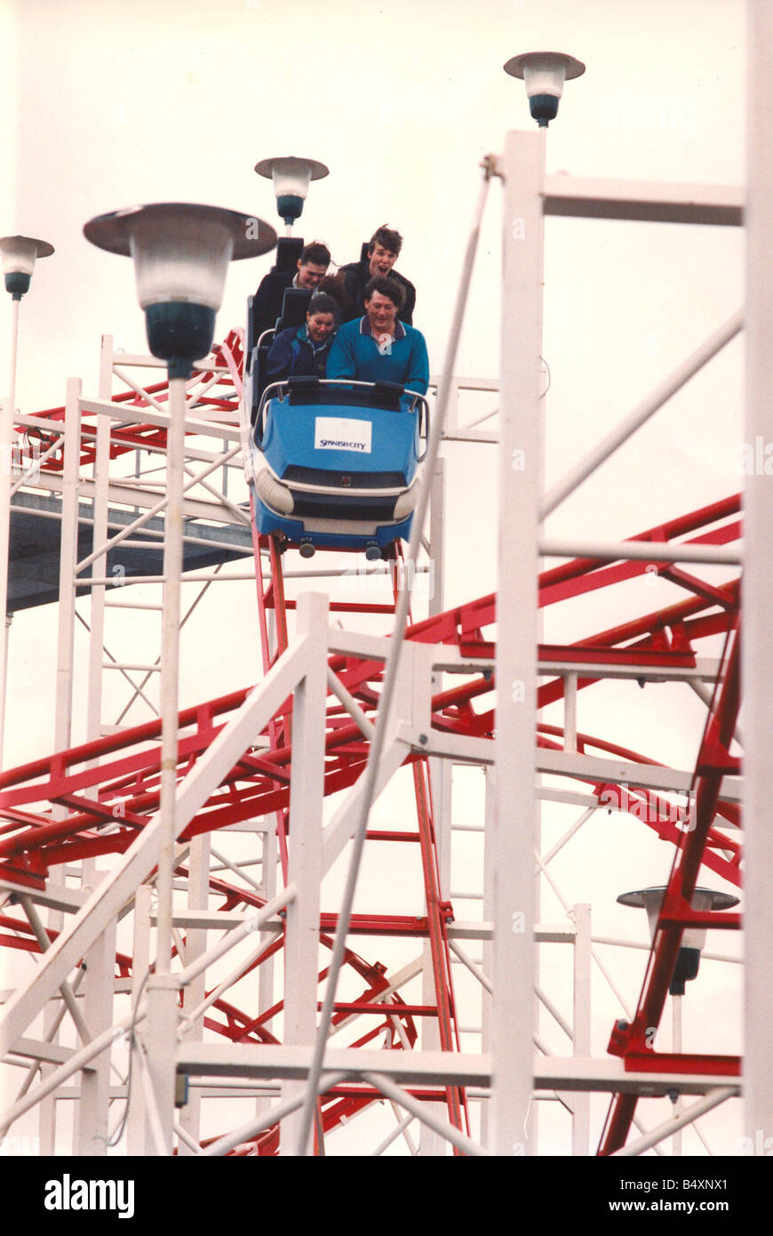 The Spanish City amusement park in Whitley Bay thrill seekers ride the