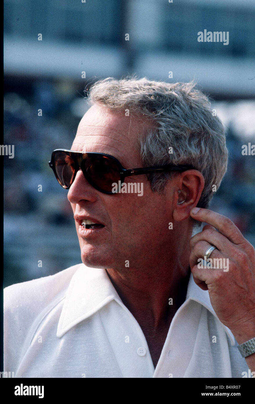 Paul Newman actor Car Racing at Riverside Los Angeles Stock Photo - Alamy