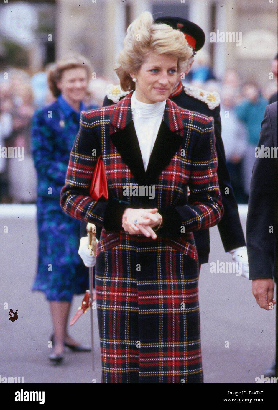 Princess Diana Princess of Wales November 1989 at Prestwick wearing a ...