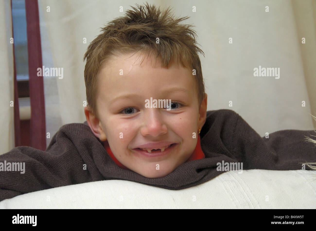 Jacob Murphy aged 5 at home in Brighouse West Yorkshire His mum Susan Murphy died after weight