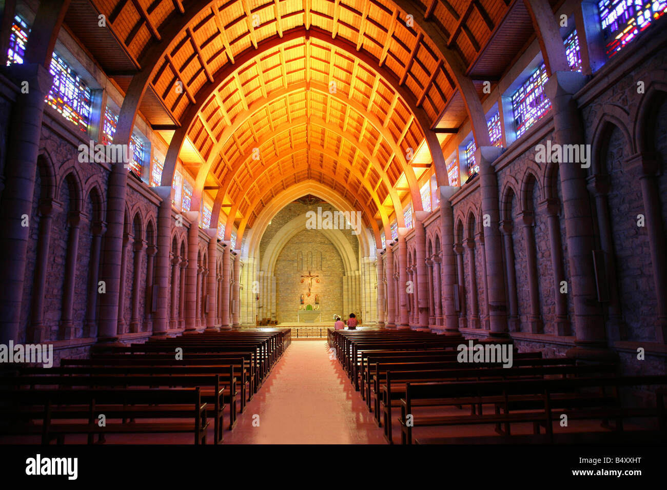 Interior view of church Stock Photo - Alamy