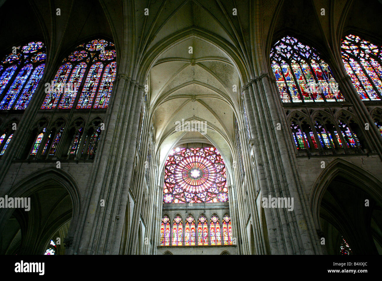 Interior view of church Stock Photo - Alamy