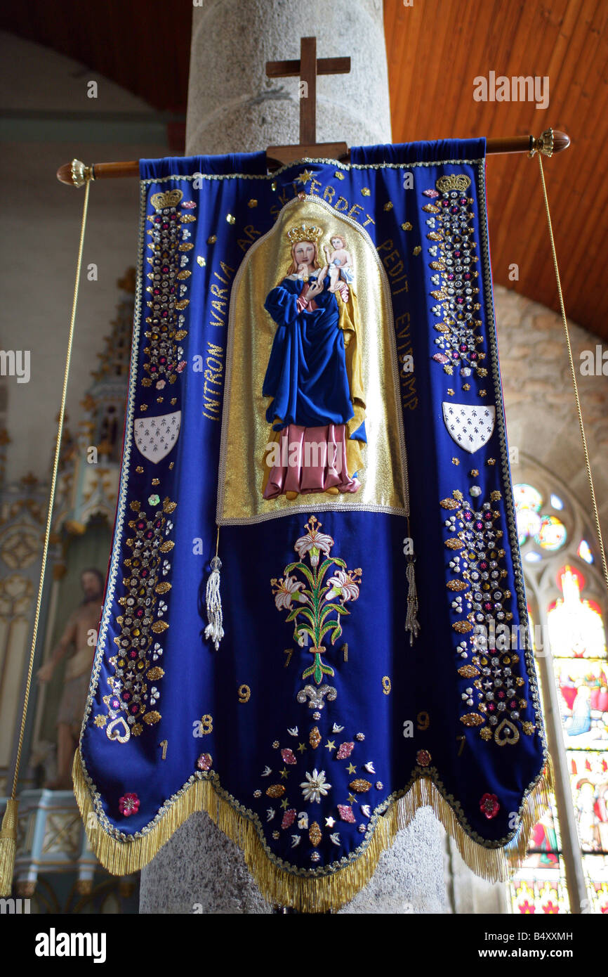 Interior view of church Stock Photo