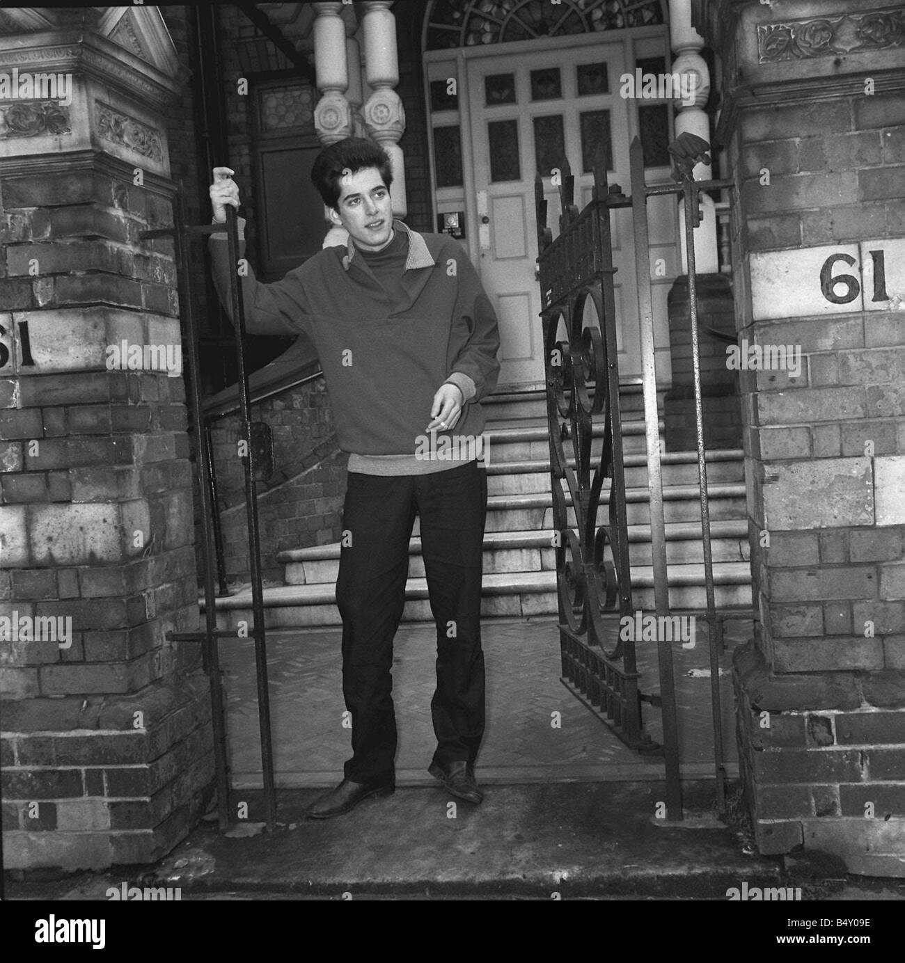 Michael Chaplin son of Charlie Chaplin April 1964 outside his home in Hampstead Stock Photo