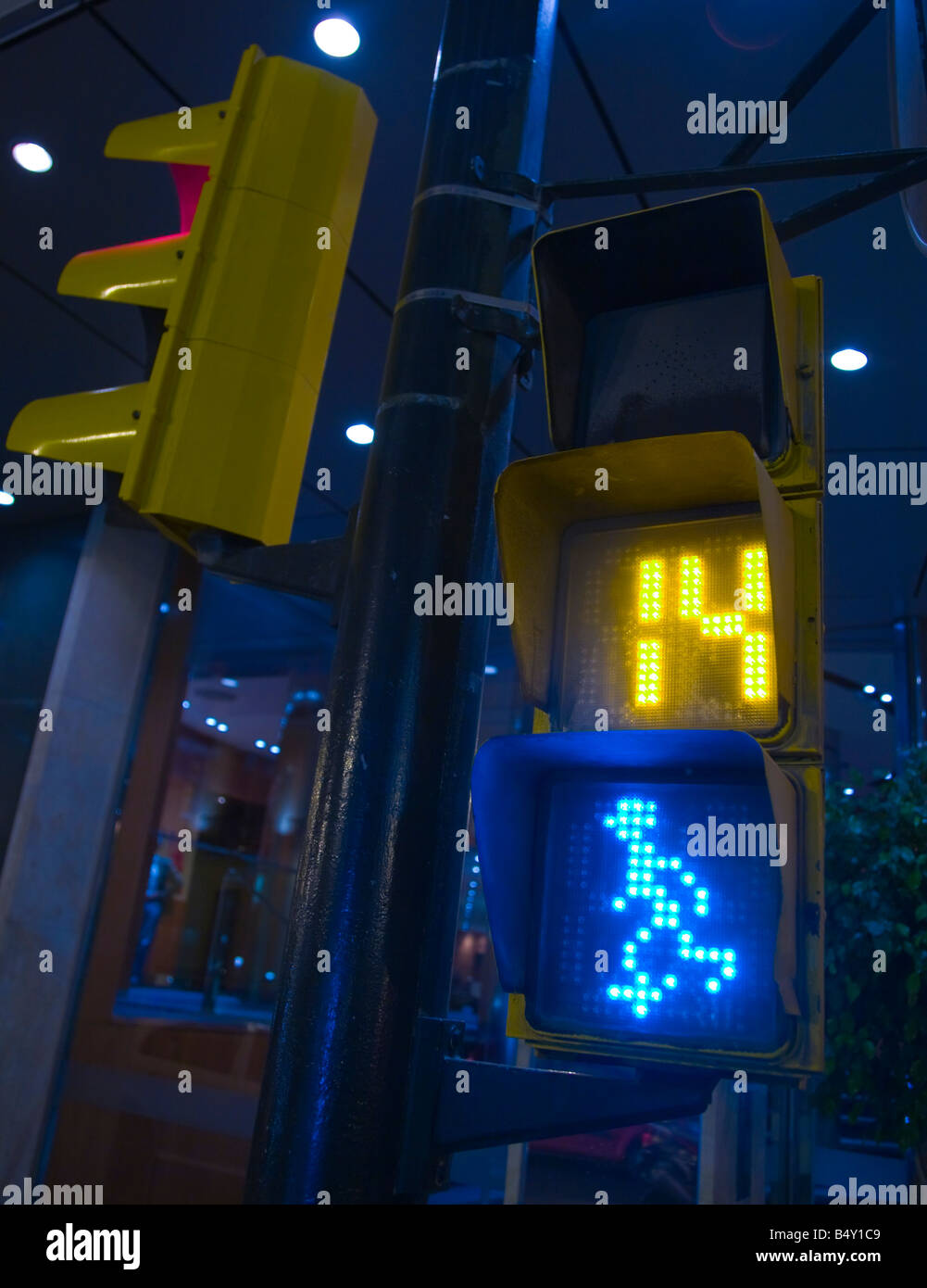 traffic lights, malaga, spain Stock Photo Alamy