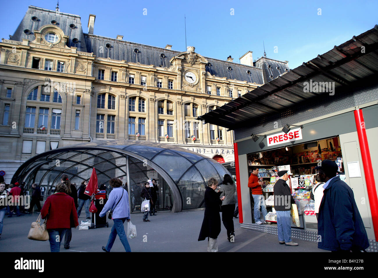 StLazare train station Stock Photo Alamy