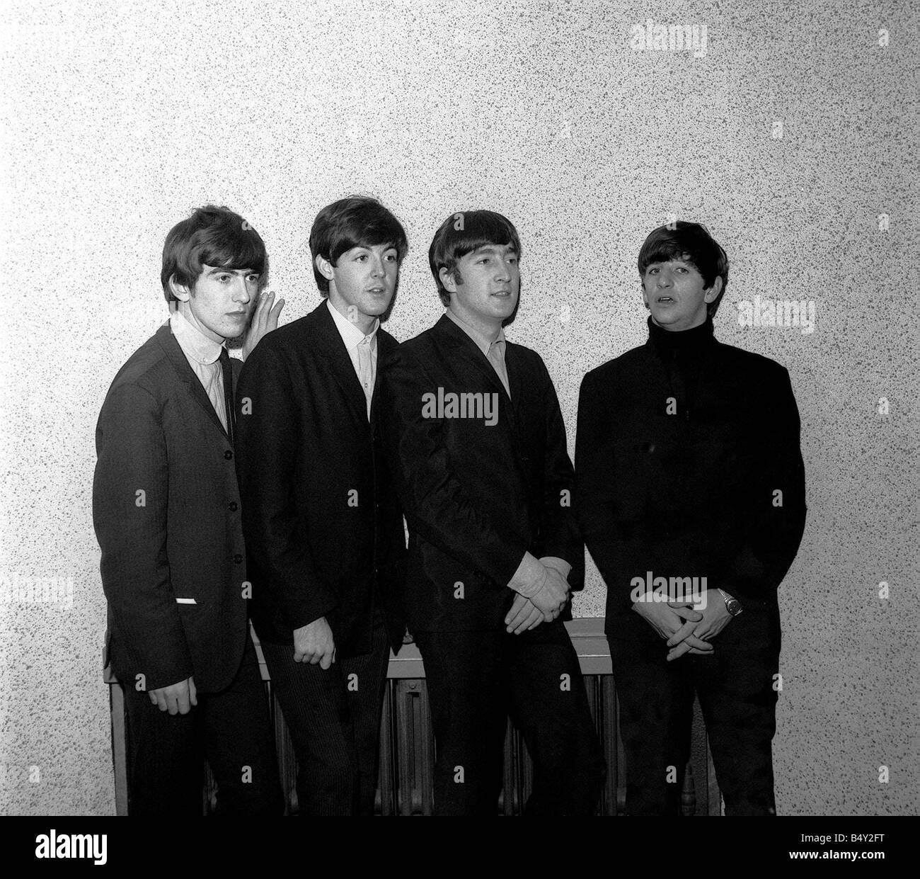 Pop group the beatles november 1963 john lennon paul mccartney ringo