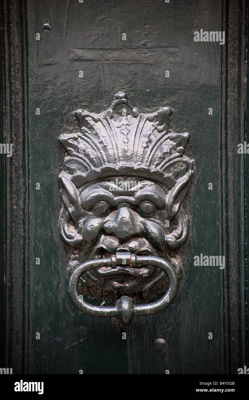 Ornate door knocker, closeup Stock Photo Alamy