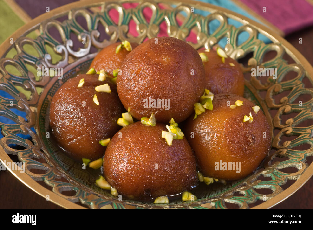 Gulab jamun India dessert Food Stock Photo