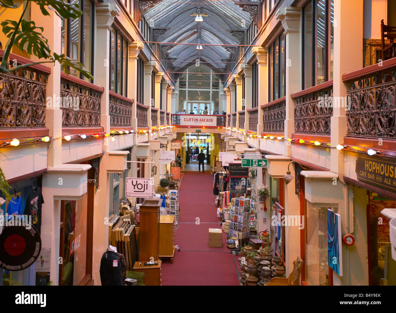 Victorian shopping arcade, Clifton, Bristol, Avon, England, UK Stock ...