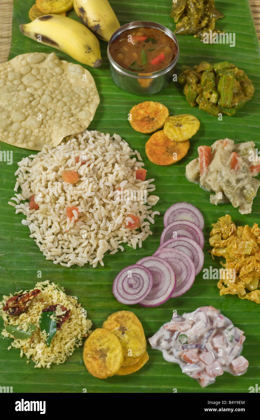 Thali meal India Food Stock Photo