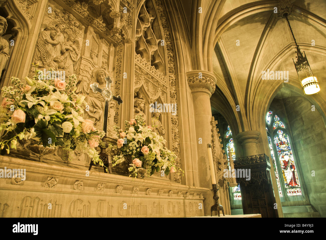 Washington National Cathedral Glass High Resolution Stock Photography