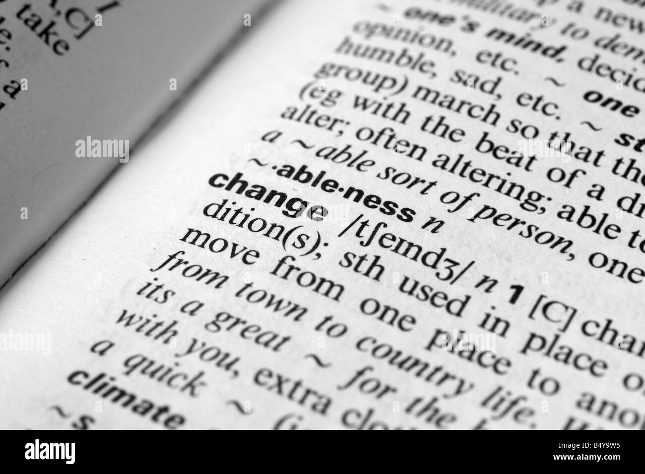 Thesaurus page definition word hires stock photography and images Alamy