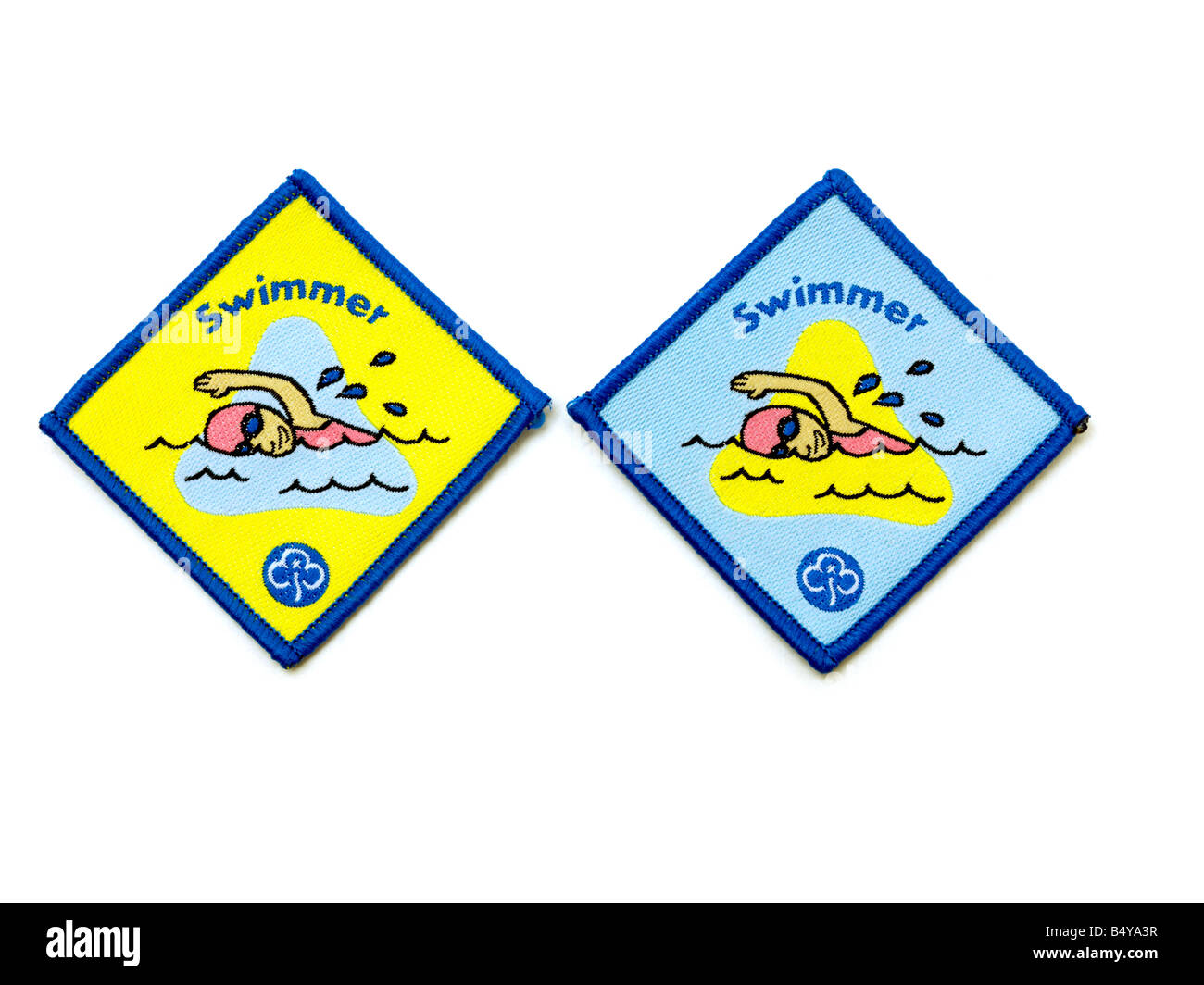 Swimmer Brownie Badge Stock Photo Alamy