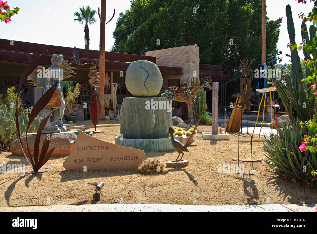 Palm Desert California El Paseo Drive Desert Art Collection & Sculpture Garden Contemporary fine art Stock Photo