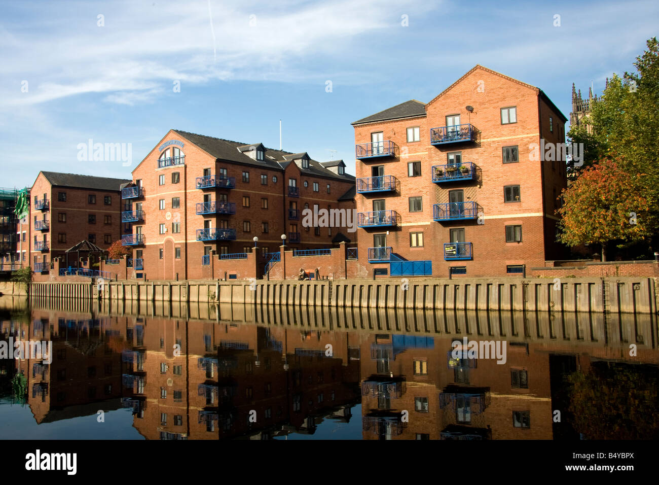 Waterfront apartments Leeds Yorkshire UK Stock Photo Alamy