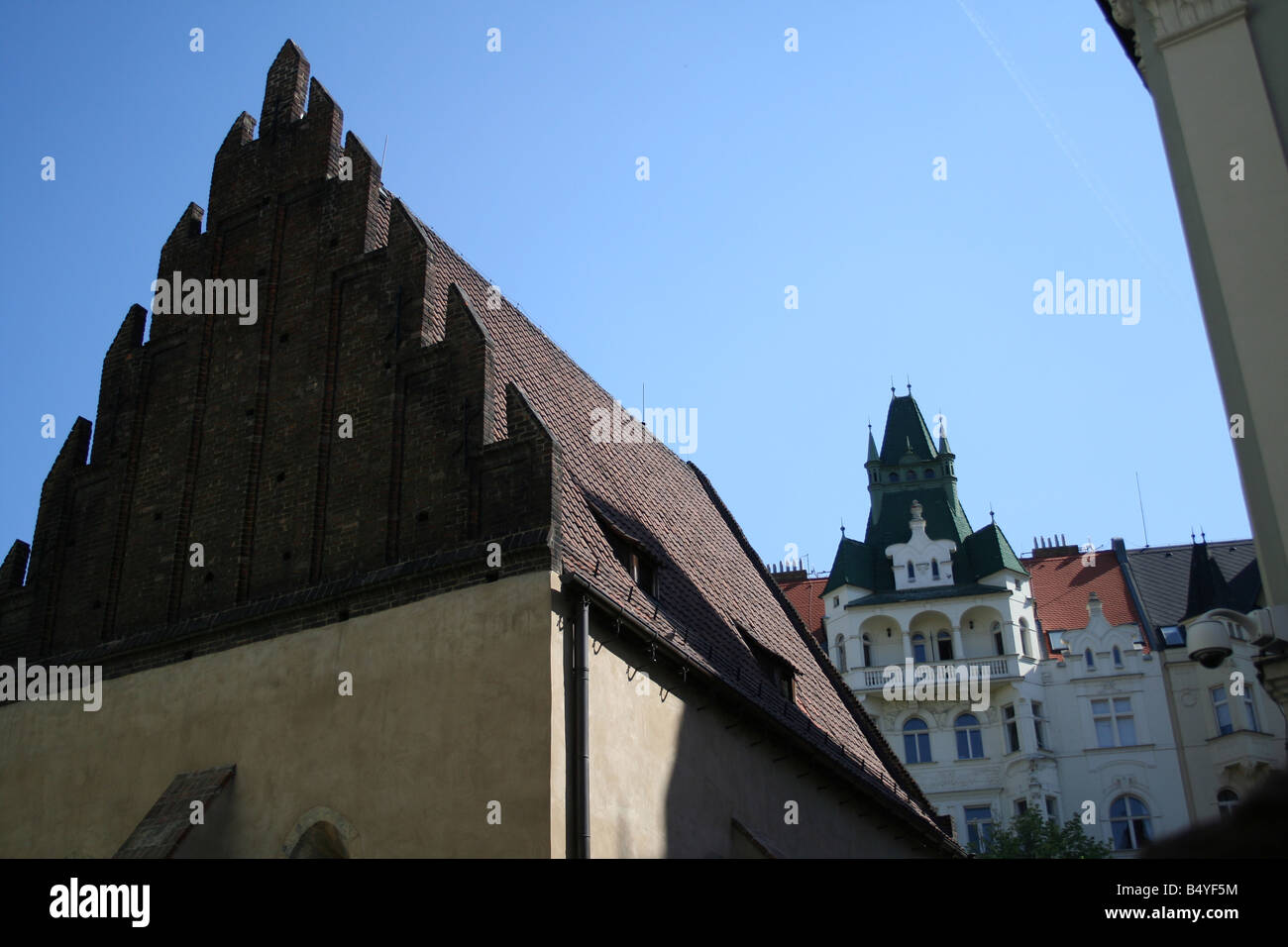 Jewish Quarter in Old Town Prague Czech. republic beautiful old european city Stock Photo