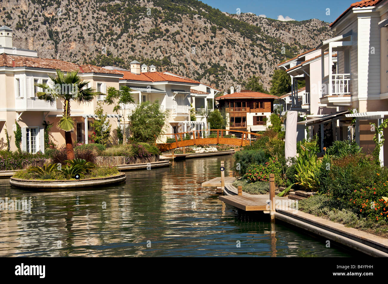 New marina housing estate in Goçek, Turkey Stock Photo Alamy