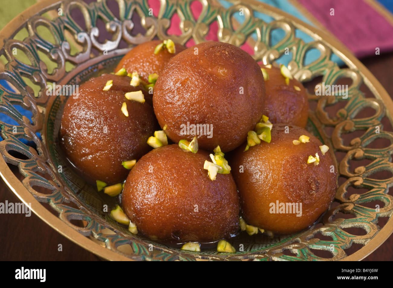 Gulab jamun India dessert Food Stock Photo