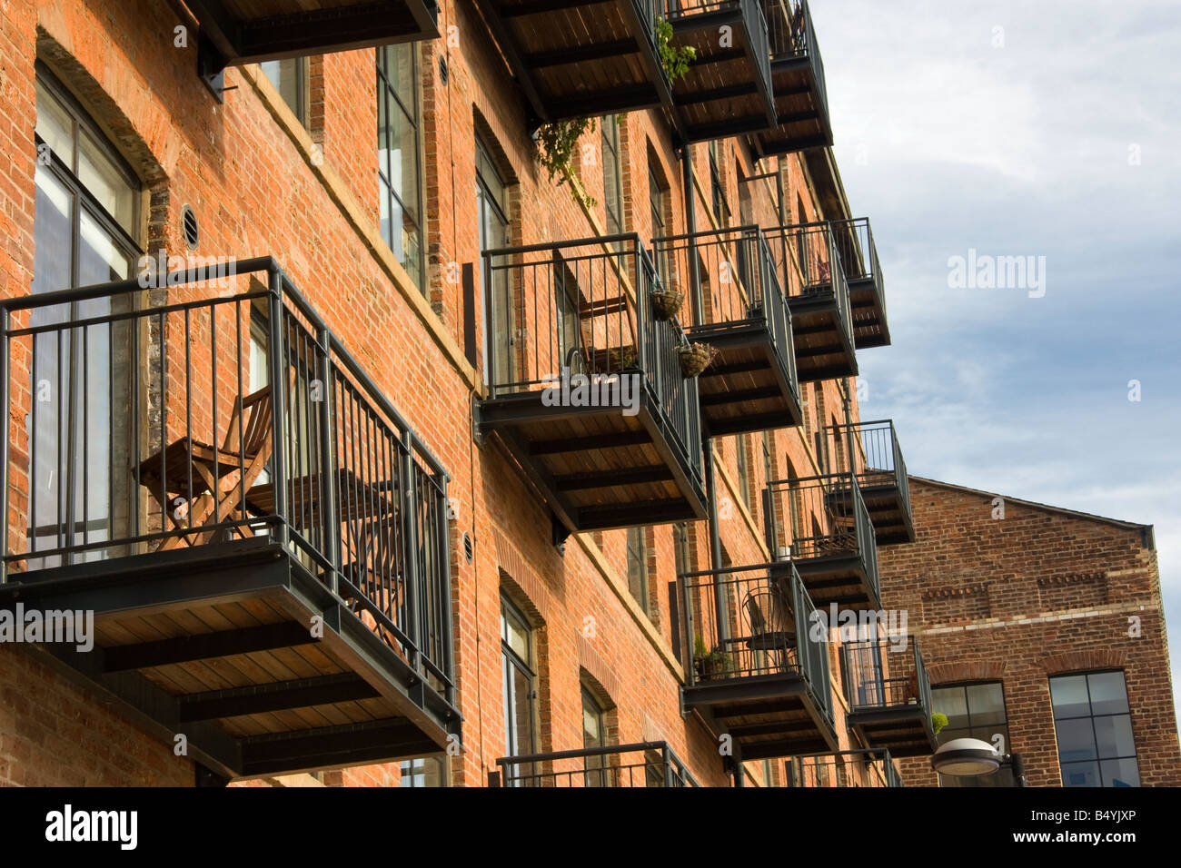 Waterfront apartments Leeds Yorkshire UK Stock Photo Alamy