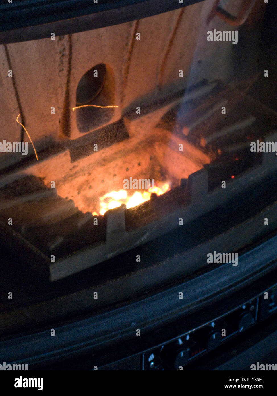 Pellet stove hires stock photography and