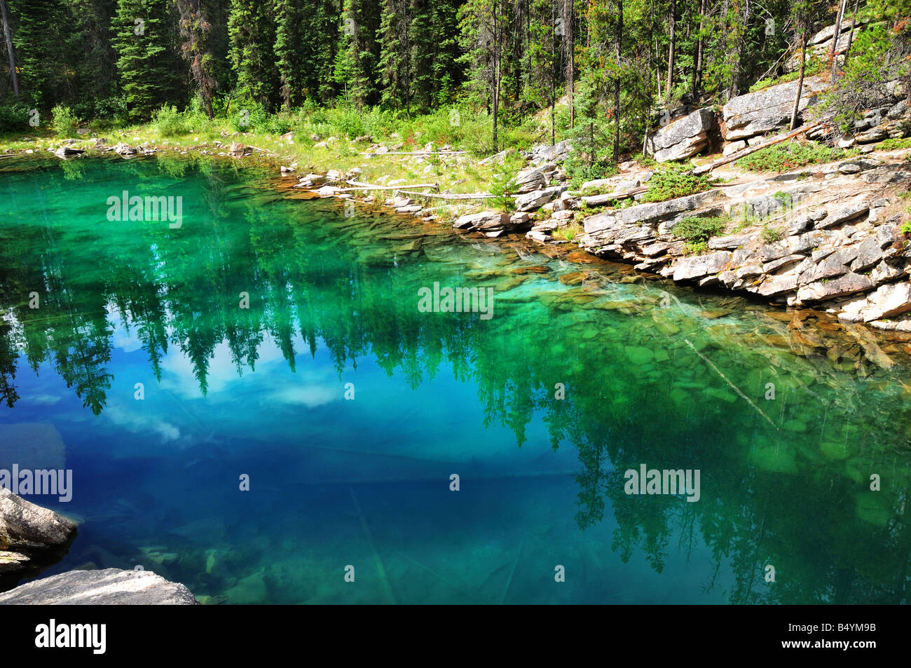 Horseshoe Lake, Jasper National Park, Alberta, Canada Stock Photo Alamy