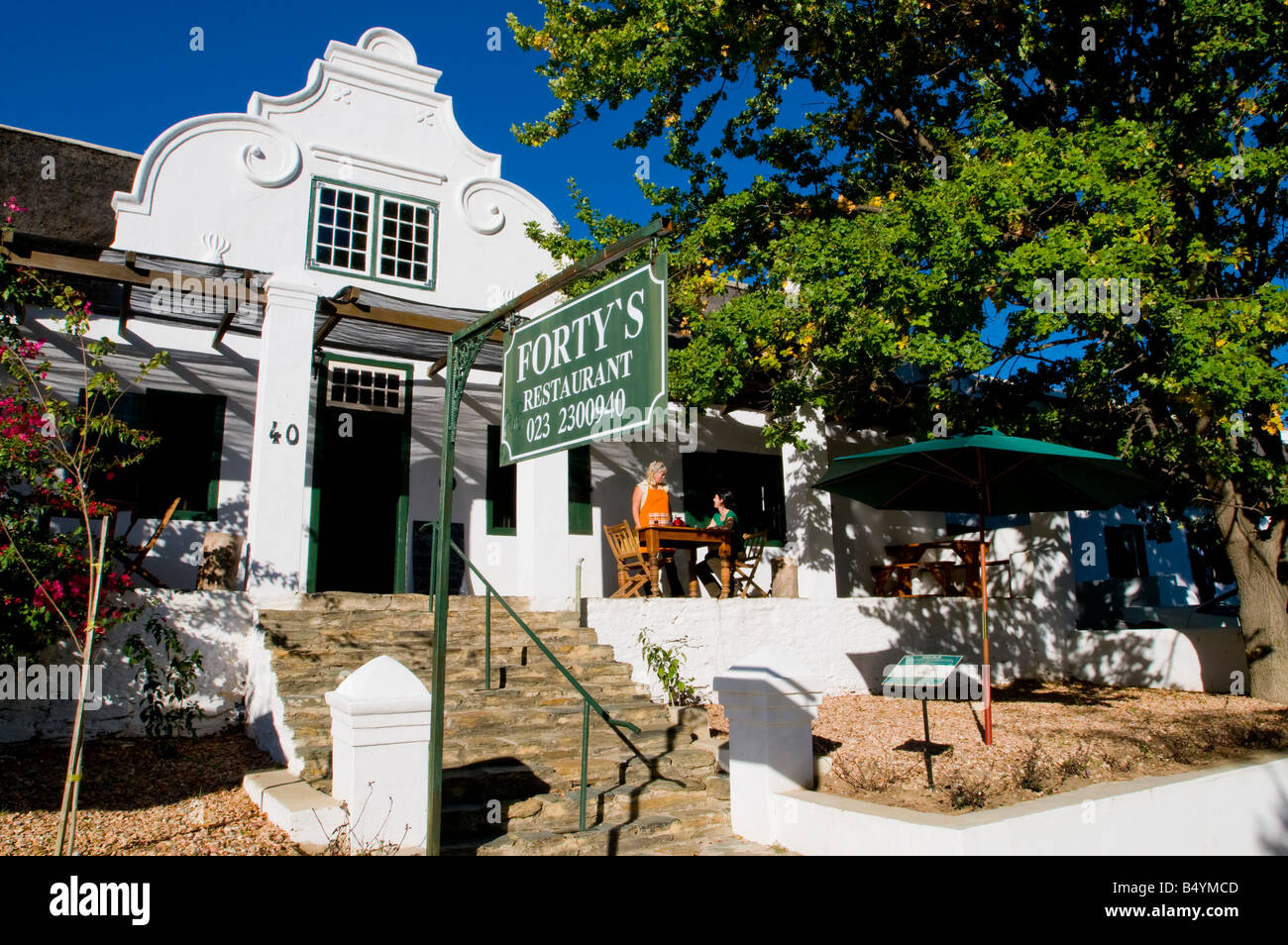 'Forty's' Restaurant, Tulbagh, Western  Cape, South Africa Stock Photo