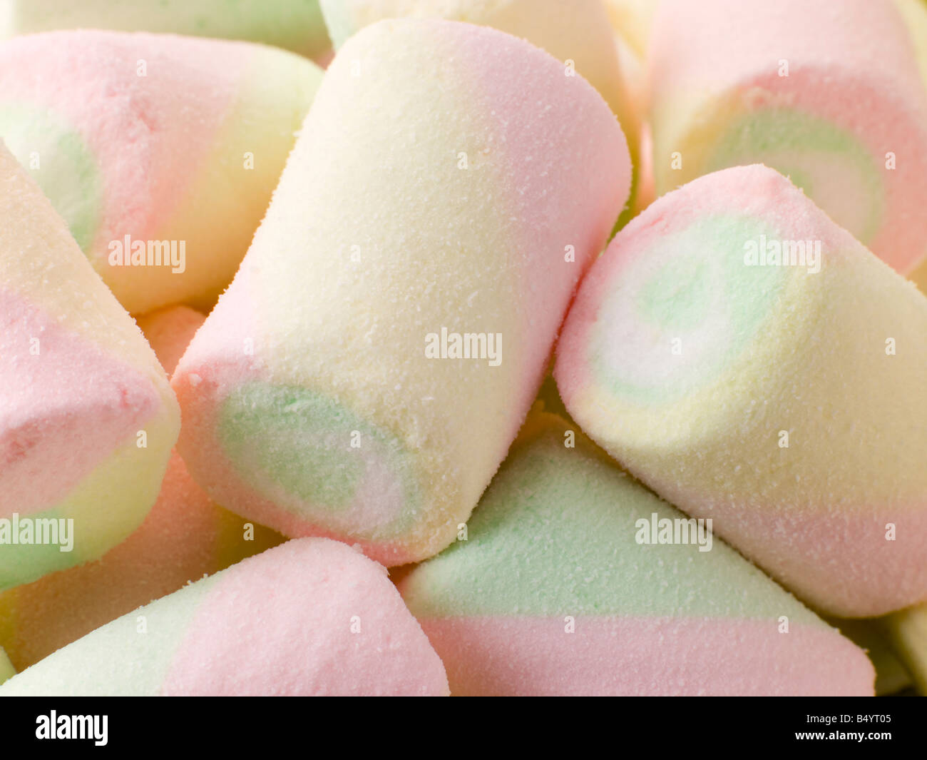 Coloured Marshmallows Stock Photo
