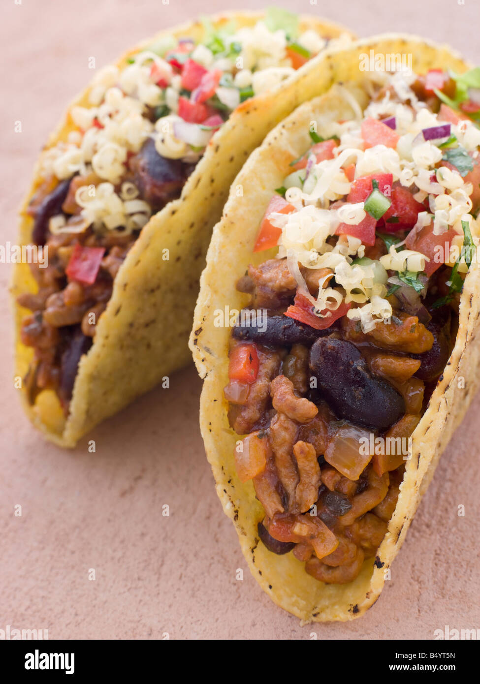 Filled Tacos Stock Photo
